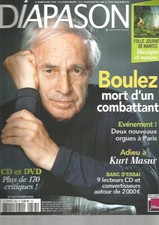 DIAPASON N°643 BOULEZ / KURT MASUR / NANTES MUSIQUE & NATURE / LECTEURS CD