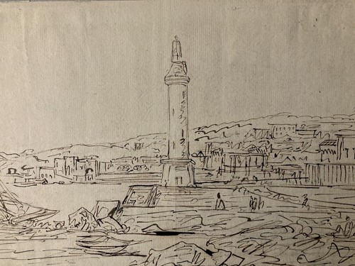 Très beau dessin lavis encre - beau,