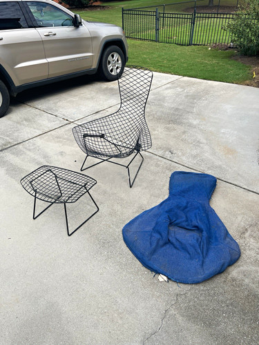 1964 bertoia blue bird - bertoia,