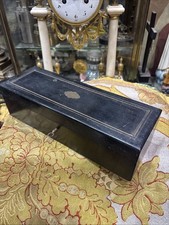 ancienne boite a gants XIXé napoleon III bois noici