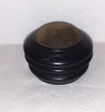 RARE ET ANCIENNE BOITE A AIGUILLES OU EPINGLES EN BOIS NOIR EPOQUE NAPOLEON III