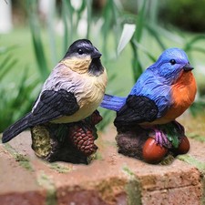 Figurines d'oiseaux miniatures