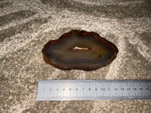 Tranche agate bleu gris - tranche,