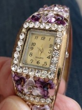 Montre Florale. Fonctionnement Impeccable.  Lot A11