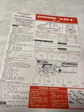 Fiche technique automobile Citroën 2CV4 AZ A2 RTA 2CV 4 édition de 1974