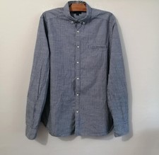 Chemise bleue à rayures coton fitted T40 Kiabi (4505050)