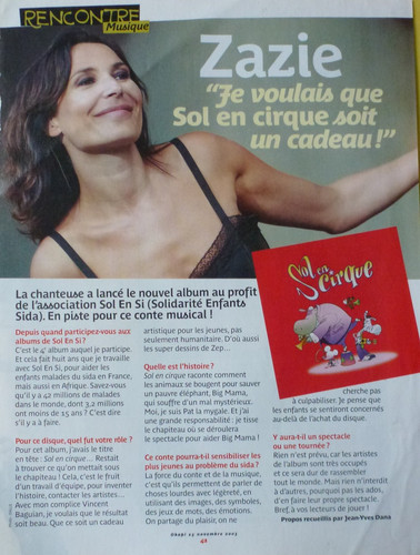 Zazie voulais que - sol, en