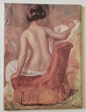  Sérigraphie sur céramique - Nu dans un fauteuil - 28/350 - RENOIR