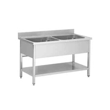 Plonge en Inox – 2 Bacs- Plusieurs Dimensions - Cuisine - Professionnel