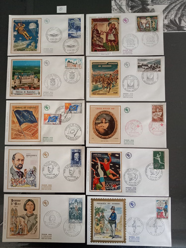 Lot 10 enveloppes - lot,
