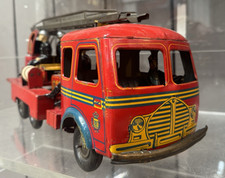Camion de pompier échelle Charles Rossignol Rare jouet ancien vers 1950