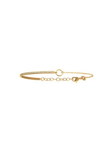 Bracelet semi rigide pavé - , de