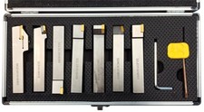 Set 7 outils de tournage extérieur à plaquettes amovible section 16 