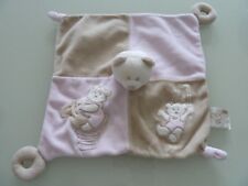 18. DOUDOU PLAT VACO OURS ROSE GRIS BEIGE TOBOGGAN CHEVAL A BASCULE T. BON ETAT