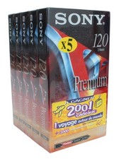 Lot 5 Video cassette Sony 120