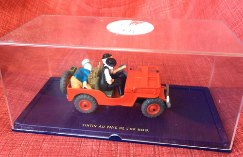 Voiture tintin jeep rouge - tintin,