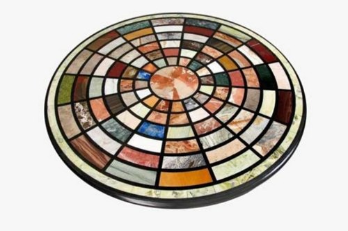 Black marble coffee table - coffee,
