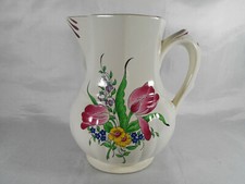 BROC A EAU / GRAND PICHET  EN FAIENCE DE LUNEVILLE KELLER & GUERIN SIGNE 