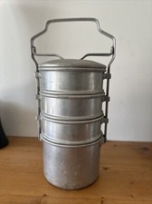 (n 3) Gamelle à étages / Popote / Cantine en alu Camping Militaire BOURGEAT