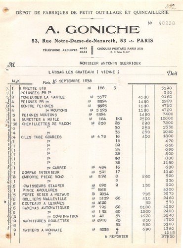 1938 depot fabriques de - 1938,