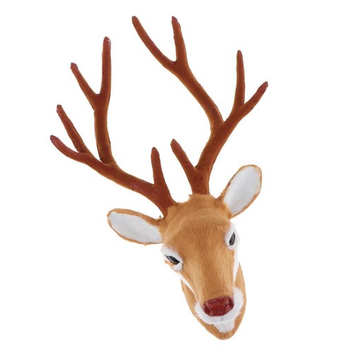 Tête cerf peluche - tête, de