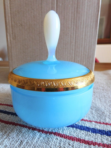 Ancien boite opaline et - boite,