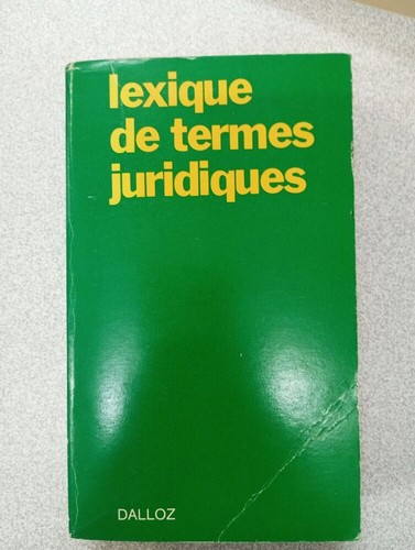 Lexique termes juridiques - lexique, |