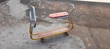 Rare Skateboard Rollet Assis Epoque Voiture A Pedales 1970