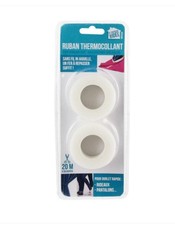 Bande thermocollante - Pour faire des ourlets facilement - 20m - Blanc