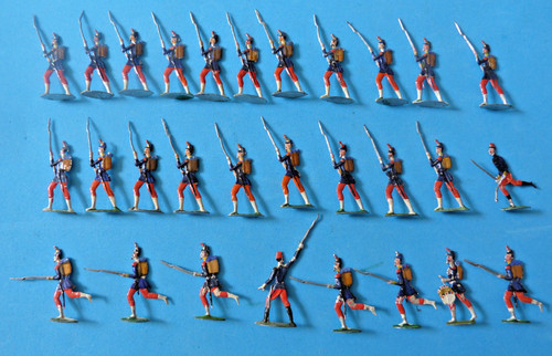 Plats étain zinnfiguren - plats, d'étain