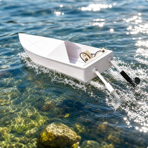 Bateau papier avec - bateau,