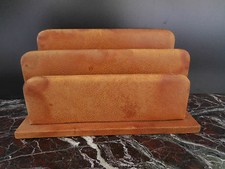 porte-lettres art-déco bois cuir ou simili vintage CURIOSITY by PN