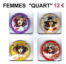 CAPSULES  de  CHAMPAGNE  Génériques  "Femmes  QUART"