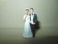 lot 2 figurine couple marié éch 1/43 mariage personnage fête homme femme diorama