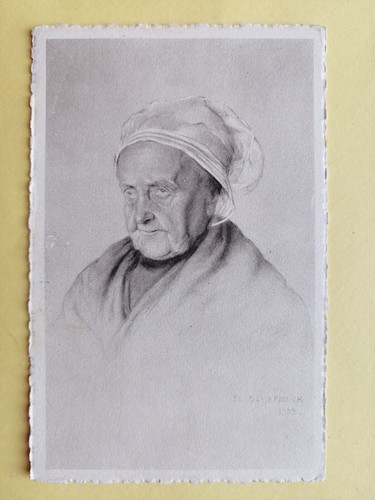 Cpa gravure portrait - gravure, signée