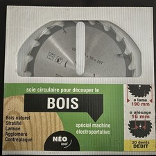 lame de scie circulaire Bois 190 Mm Neuve