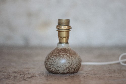 Pied lampe grès vintage - pied, de