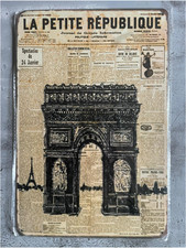 plaque publicitaire tôle