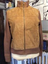 Blouson vintage daim camel .T 2 .  (L/G) D