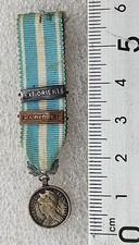 MEDAILLE COLONIALE MINIATURE avec agrafes TUNISIE + EXT. ORIENT