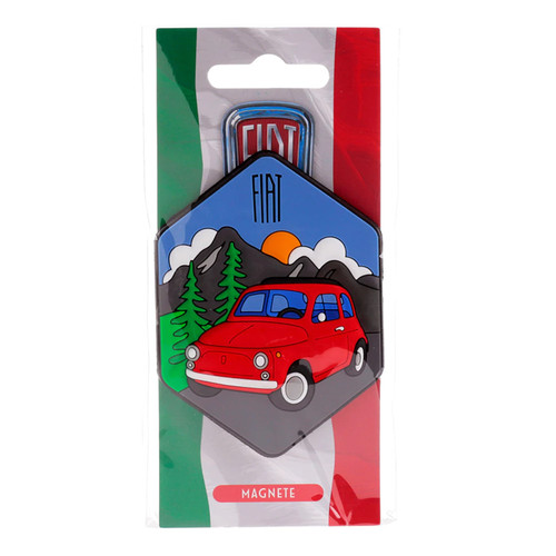 Aimant fiat 500 rouge - 500,