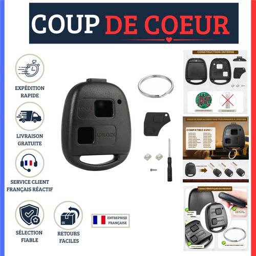 Coque clé voiture - coque, boutons