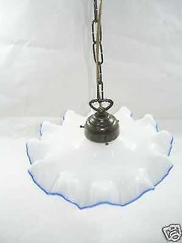 Lustre suspendu laiton verre - suspendu,