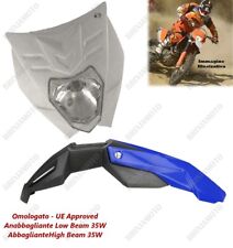 Phare Felix Approuvé Blanc Et Garde-Boue Blue For Yamaha Tt XT YZF Wr Wrf Sm