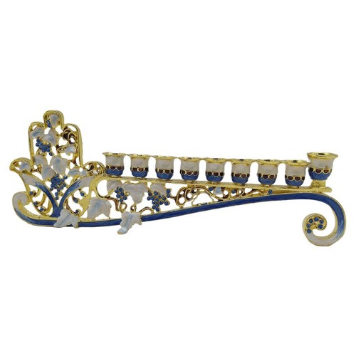 Vintage hanukkah menorah - vintage,