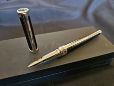 Stylo Plume Dupont Défi Laque noire & Palladium (MontBlanc,Cartier