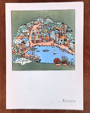 Menu Paquebot Riviera 1963 PORTOFINO DÎNER  30 JUILLET WAGONS LITS COOK