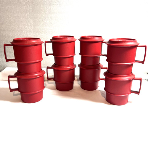 Vintage red tupperware - vintage,