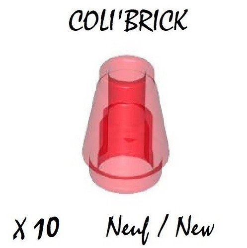 Lego 4589 10x brique cone - -,