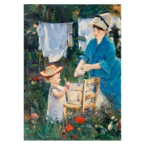 Affiche impressionniste mère - affiche,